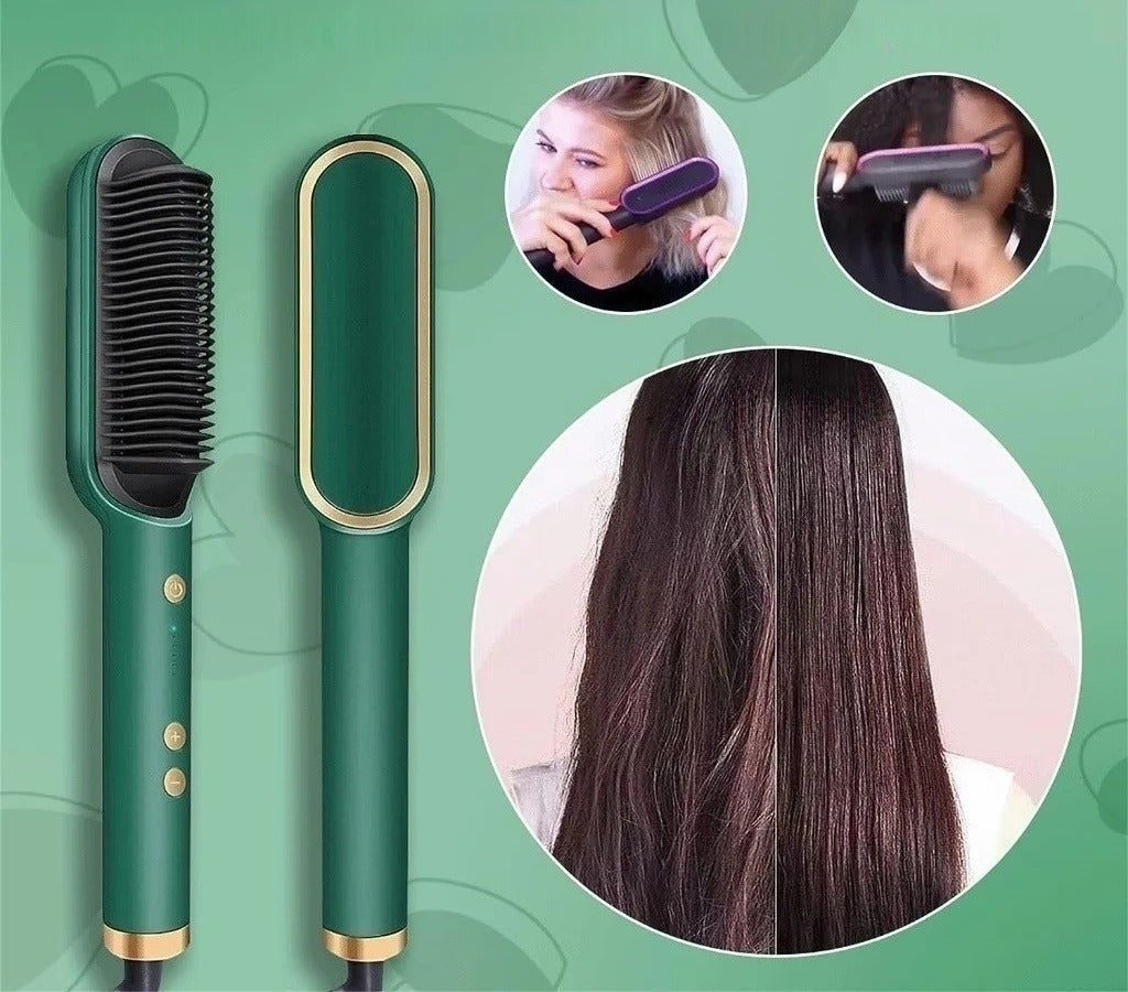 Escova Alisadora de Cabelos 5 em 1 Bivolt