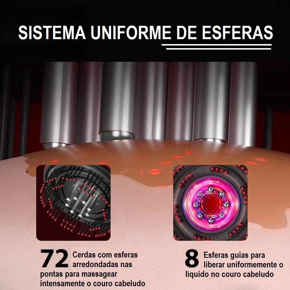 Escova Massageadora de Cabelo